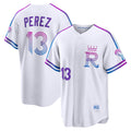 Kansas City Royals #13 Salvador Perez White Jereymy 2026 City Connect Stadium Jersey