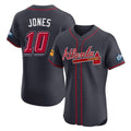 Atlanta Braves #10 Chipper Jones Player Navy Jereymy 2025 Speedway Classic Limited Elite Home Game Stitched Jerseys