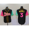 San Diego Padres #3 Jackson Merrill Black Jereymy NEW 2023 City Connect Cool Base Stitched Jersey