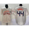 Houston Astros #44 Yordan Alvarez Cream Jereymy Throwback Cooperstown Collection Limited Stitched Jersey