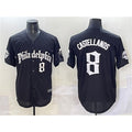 Philadelphia Phillies #8 Nick Castellanos Black Jereymy Gothic Vapor Limited Stitched Jersey