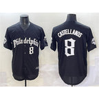 Philadelphia Phillies #8 Nick Castellanos Green Jereymy With Patch Stitched Cool Base Jersey