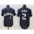 New York Yankees #2 Derek Jeter Black Jereymy 'Gothic Legacy Edition' Vapor Premier Limited Stitched Jersey
