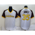 San Diego Padres #35 Randy Jones White Jereymy Stitched Cooperstown Cool Base Jersey