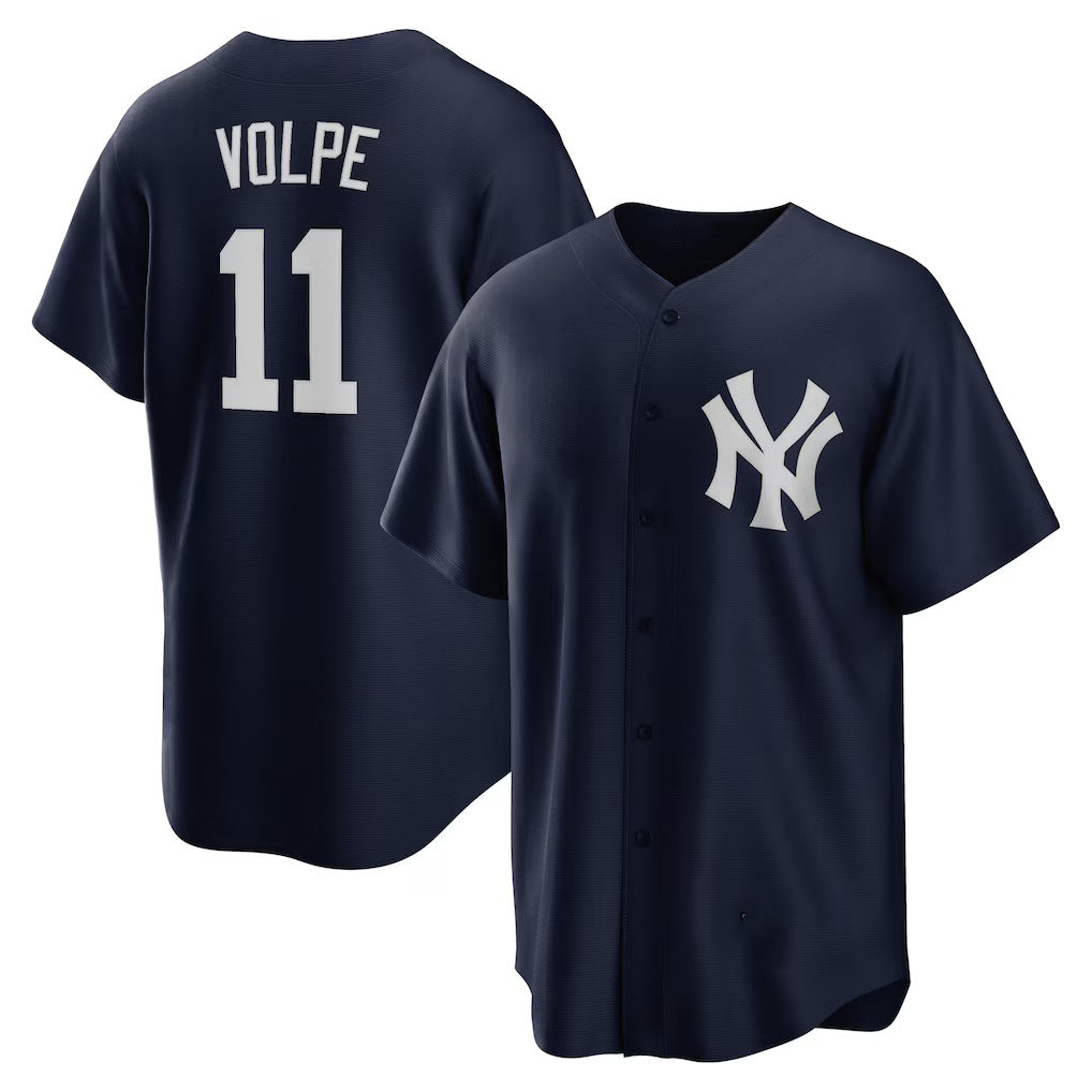New York Yankees #11 Anthony Volpe Navy Jereymy Big & Tall Alternate Replica Player Jersey
