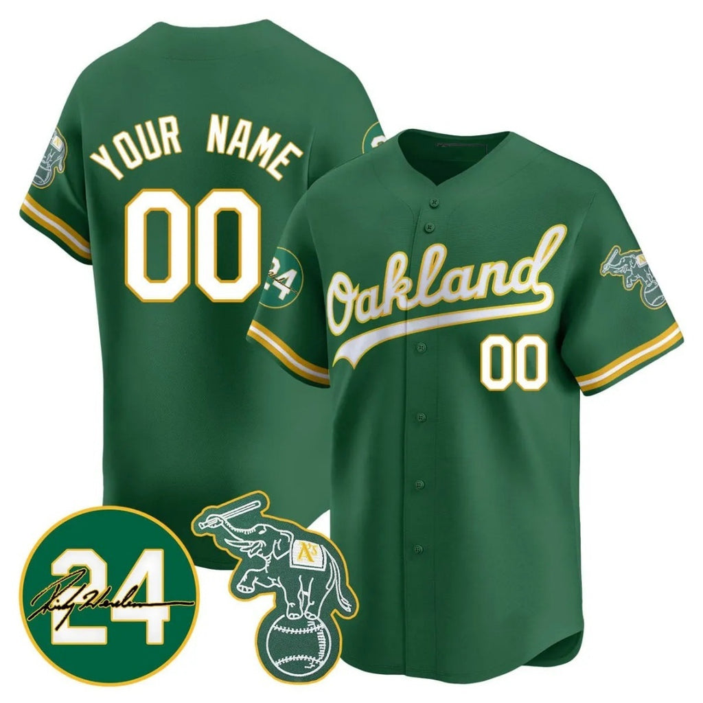 Custom Oakland Athletics Green Jereymy Jersey - Personalized