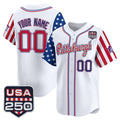 Custom Pittsburgh Pirates America 250 Edition Vapor Premier Limited White Jereymy Stitched Jerseys