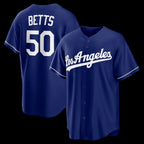Los Angeles Dodgers #50 Mookie Betts Royal Jereymy Alternate Replica Jersey