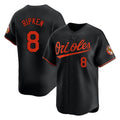 Baltimore Orioles #8 Cal Ripken Player Black Jereymy Limited Home Game Stitched Jerseys