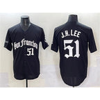 San Francisco Giants #51 Jung Hoo Lee Black Jereymy 'Gothic Fog Edition' Vapor Premier Limited Stitched Jersey
