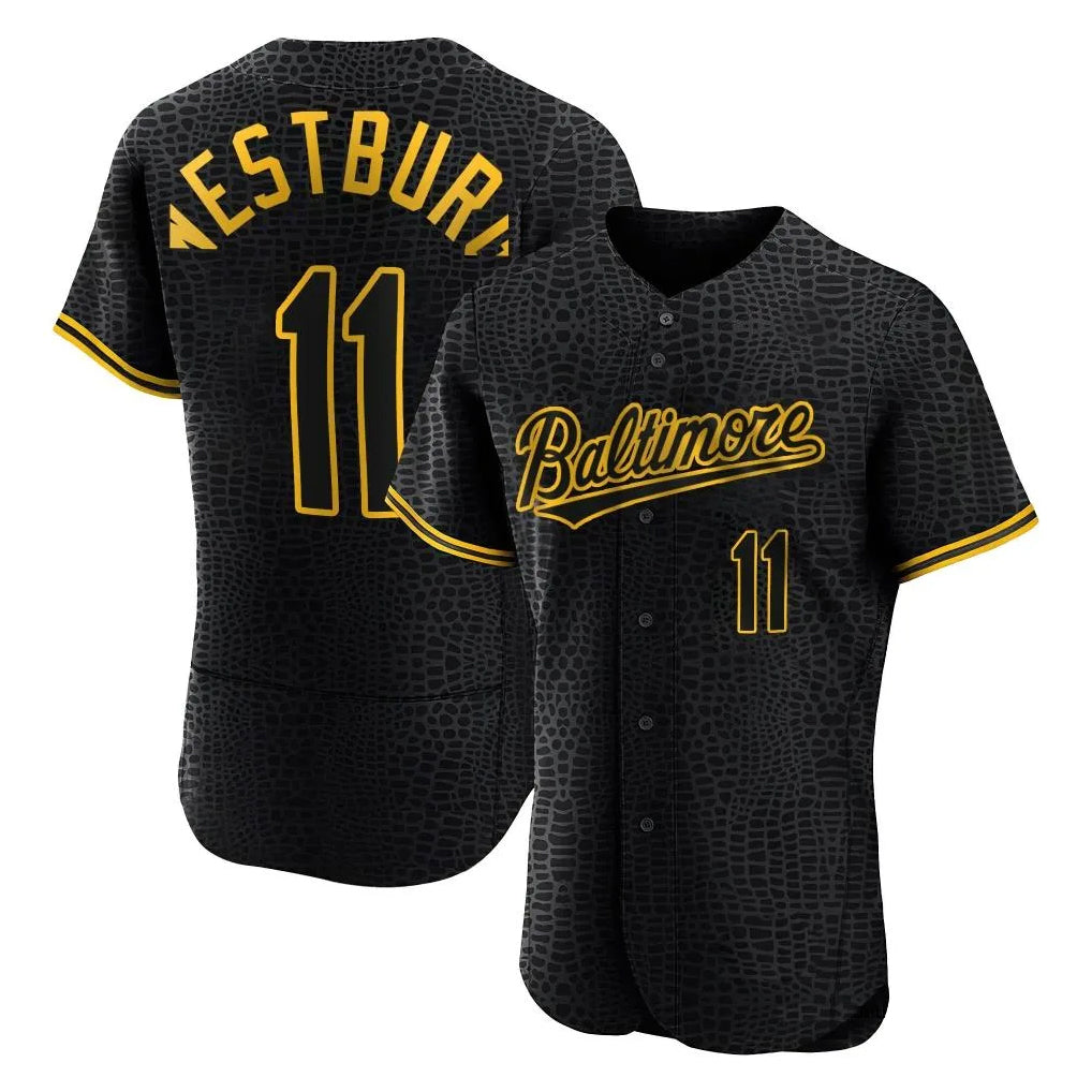 Baltimore Orioles #11 Jordan Westburg Player Black Jereymy Snake Skin City Limited Elite Home Stitched Jerseys