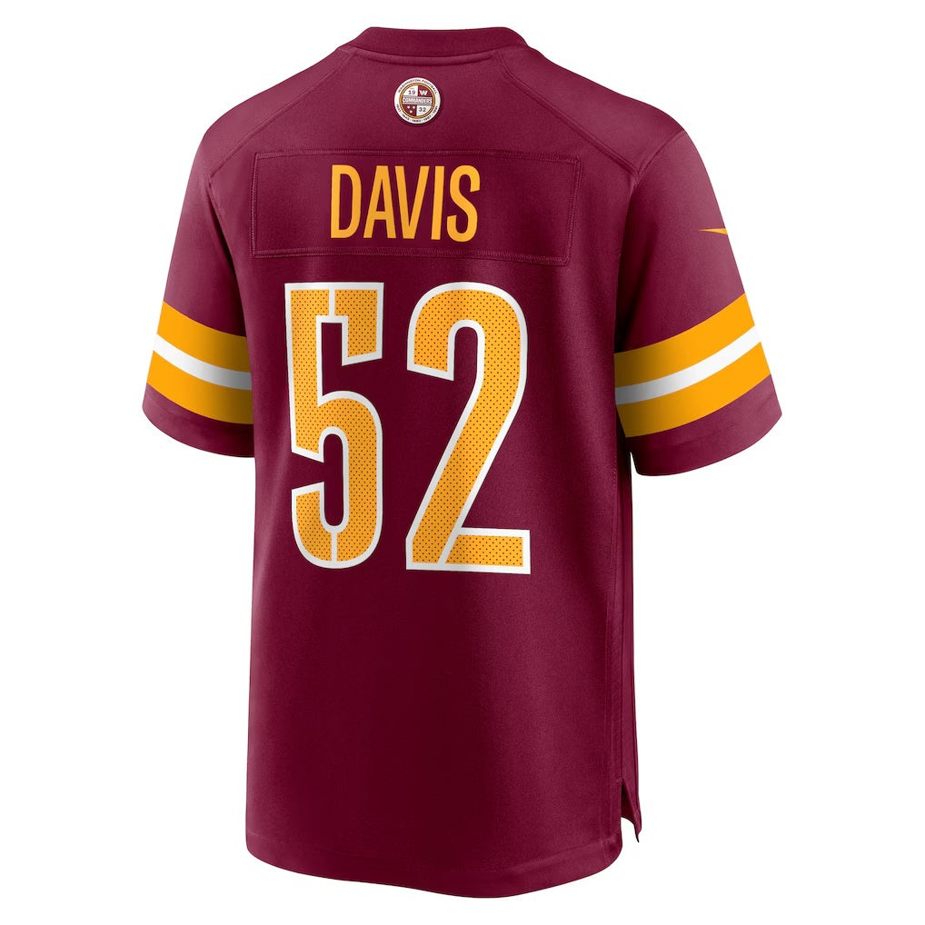 W.Commanders #52 Jamin Davis Burgundy Jereymy Player Game Jersey