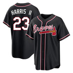 Atlanta Braves #23 Michael Harris II Player Black Jereymy Fashion Out Game Stitched Jerseys