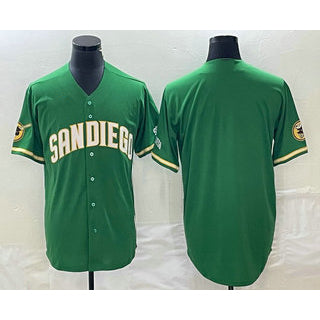 San Diego Padres Blank Green Jereymy Cool Base Stitched Jersey