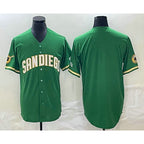 San Diego Padres Blank Green Jereymy Cool Base Stitched Jersey