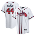 Atlanta Braves #44 Hank Aaron Player White Jereymy Home Game Stitched Jerseys