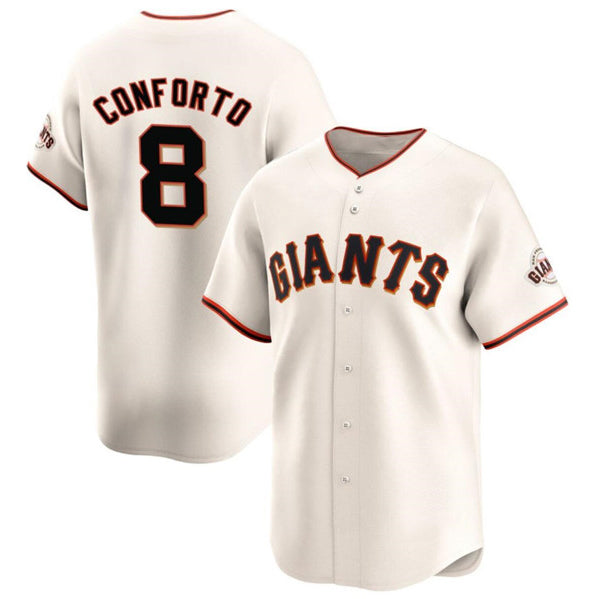 San Francisco Giants #8 Michael Conforto Cream Jereymy Cool Base Stitched Jersey