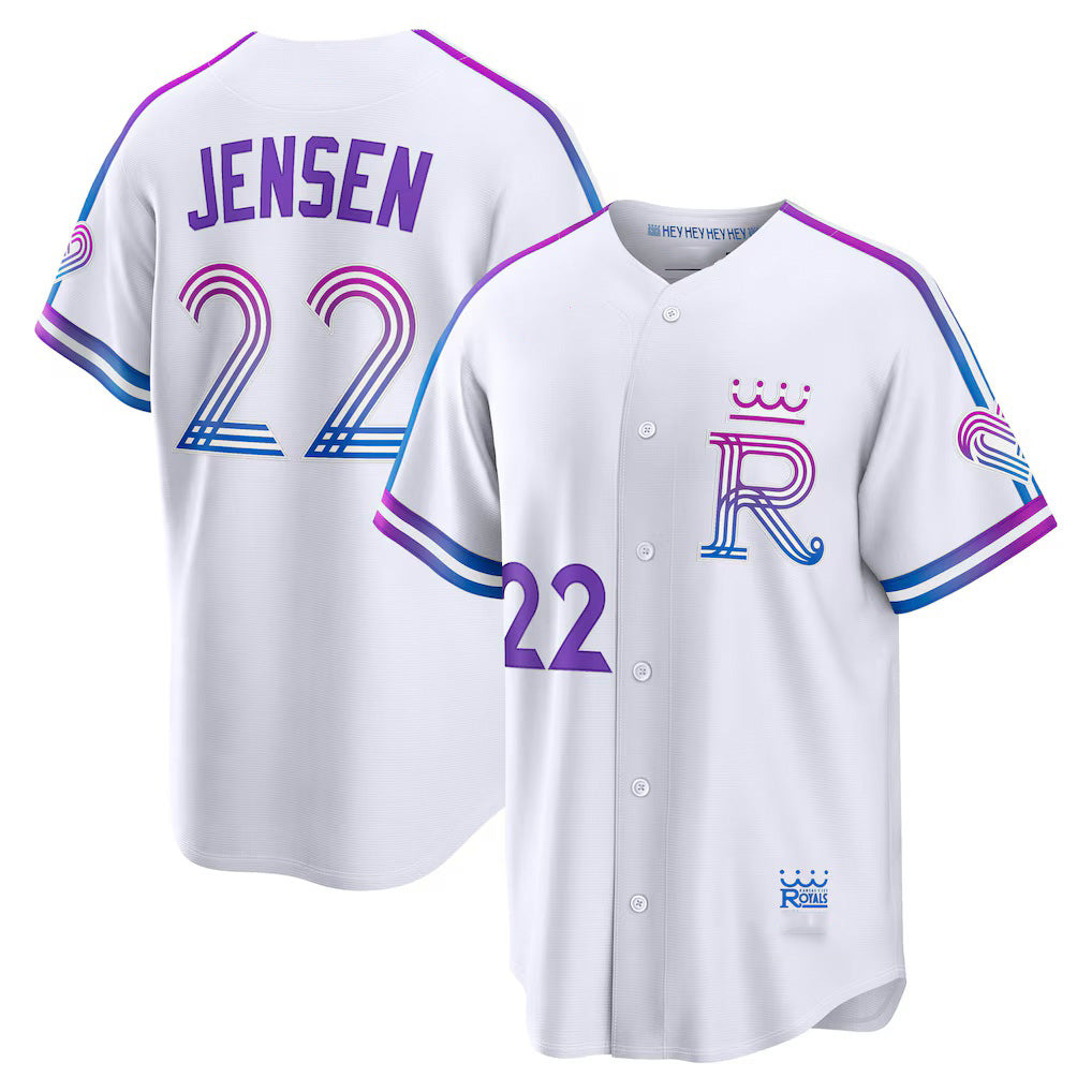 Kansas City Royals #22 Carter Jensen White Jereymy 2026 City Connect Stadium Jersey