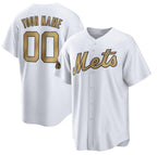 Custom New York Mets Active Player White Jereymy 2022 All-Star Cool Base Stitched Jersey