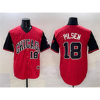 Chicago White Sox #18 Pilsen Red Black Jereymy 2025 City Connect Limited Stitched Jersey