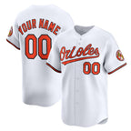 Custom Baltimore Orioles White Jereymy Home Limited Jersey