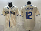 Seattle Mariners #12 Josh Naylor Cream Jereymy Alternate Stitched Jersey