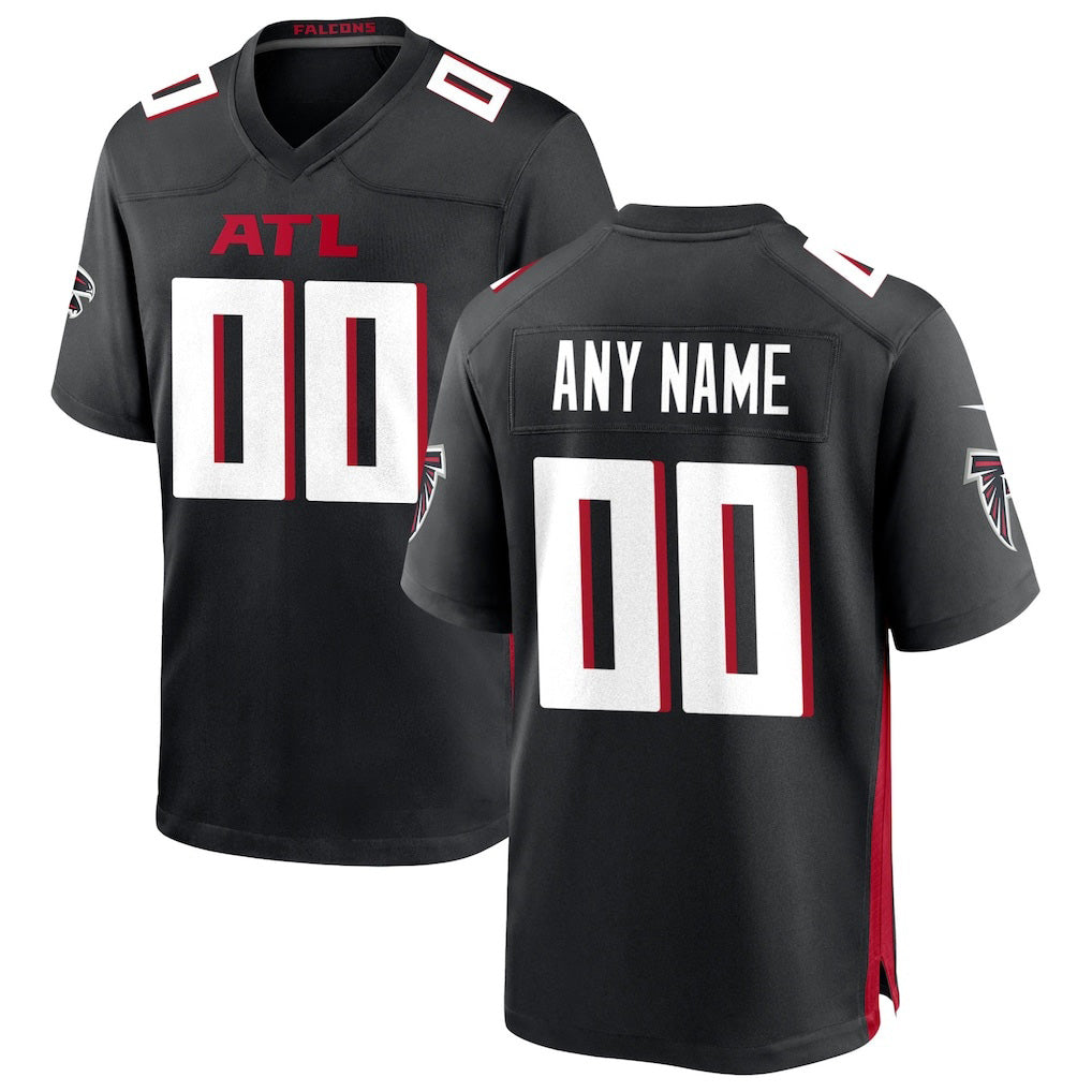 Custom A.Falcons Black Jereymy Game Jersey