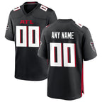 Custom A.Falcons Black Jereymy Game Jersey