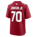 A.Cardinals #70 Paris Johnson Jr. Cardinal Jereymy Game Jersey