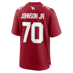 A.Cardinals #70 Paris Johnson Jr. Cardinal Jereymy Game Jersey
