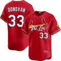 St. Louis Cardinals #33 Brendan Donovan Red Jereymy 2024 City Connect Limited Stitched Jersey