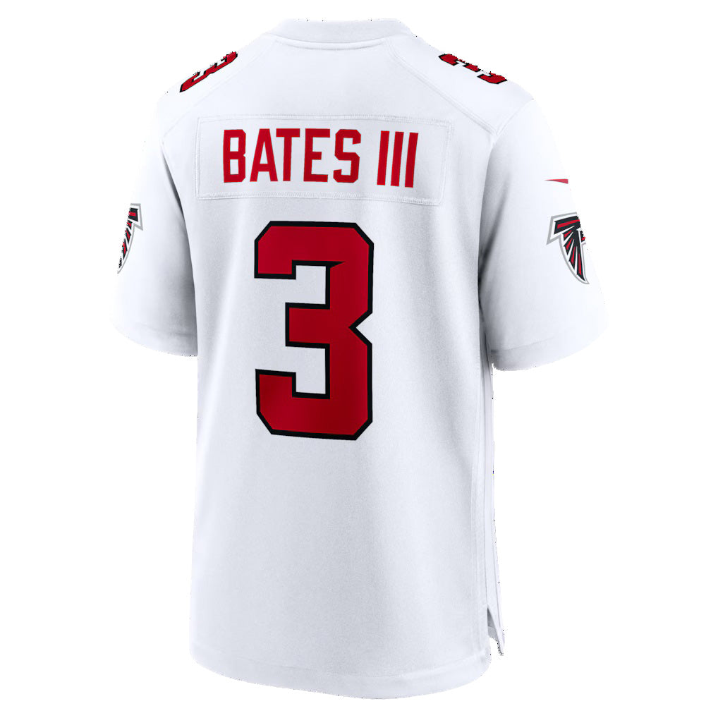 A.Falcons #3 Jessie Bates III White Jereymy Game Jersey