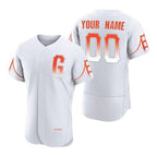 Custom San Francisco Giants White Jereymy 2021 City Connect Flex Base Jersey