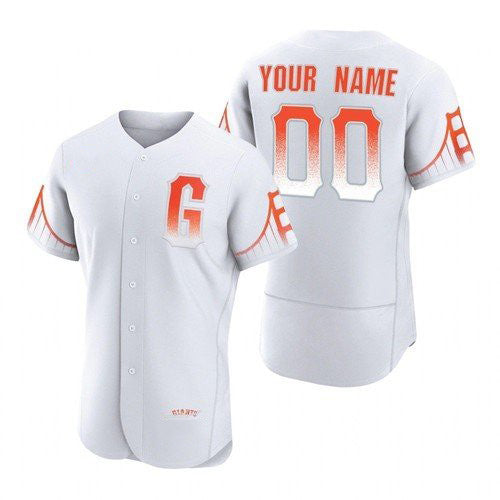 Custom San Francisco Giants White Jereymy 2021 City Connect Flex Base Jersey