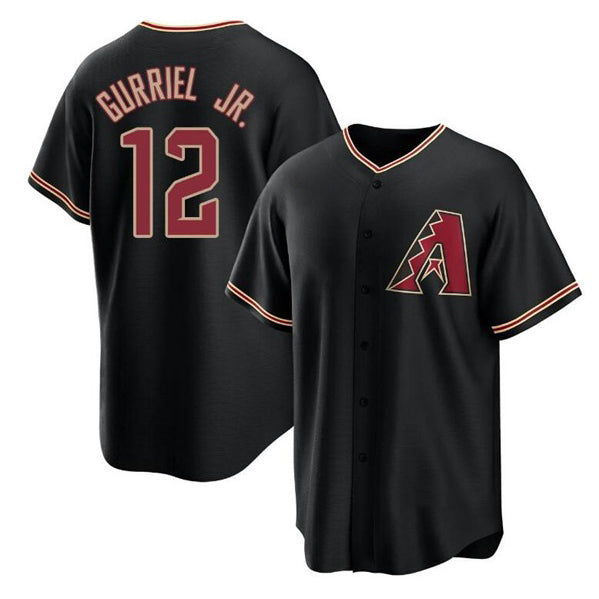 Arizona Diamondbacks #12 Lourdes Gurriel Jr. Black Jereymy Cool Base Stitched Jersey