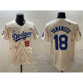 Los Angeles Dodgers #18 Yoshinobu Yamamoto Cream Jereymy 2025 Tokyo Series Limited Stitched Jersey