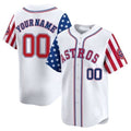Custom Houston Astros 2024 Independence White Jereymy Day Vapor Premier Limited Jersey ¨C All Stitched