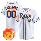 Custom Tampa Bay Rays x Dragon Ball White Jereymy Vapor Premier Limited Jersey - All Stitched