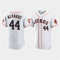Houston Astros #44 Yordan Alvarez White Jereymy 60th Anniversary Flex Base Stitched Jersey