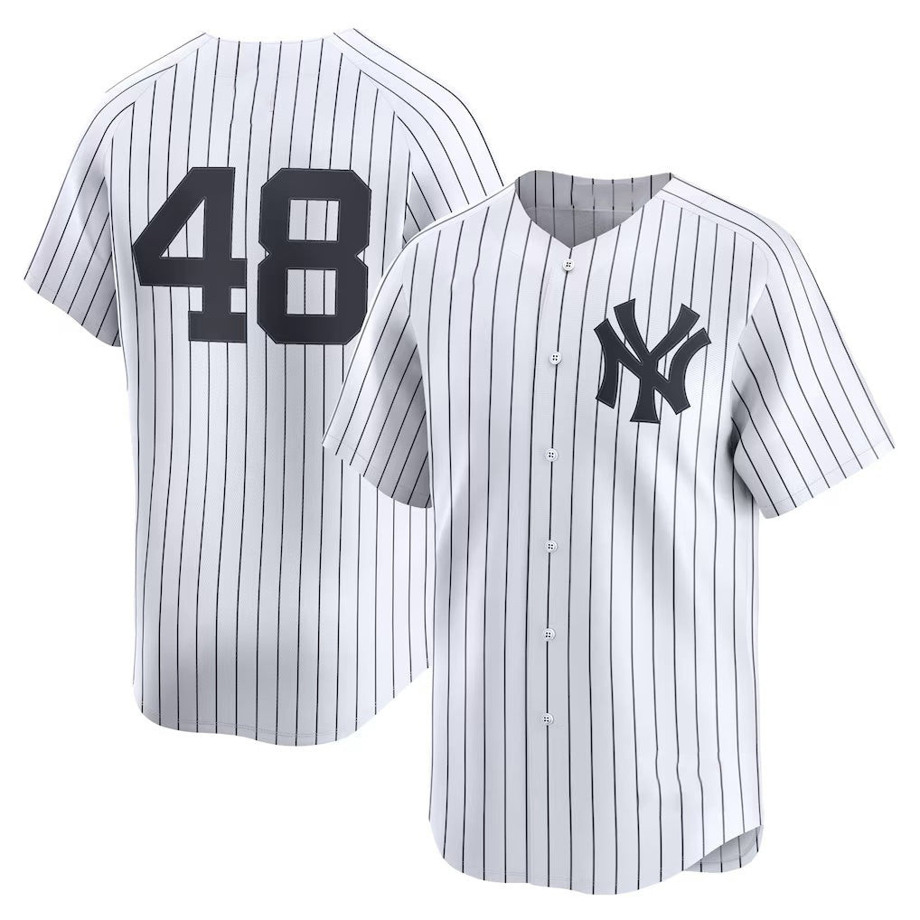 New York Yankees #48 Paul Goldschmidt White Jereymy Home Limited Player Jersey