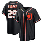 Detroit Tigers #29 Tarik Skubal Black Jereymy Out Stitched Jersey