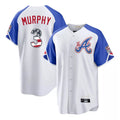Atlanta Braves #3 Dale Murphy Player White Jereymy USA 250 Fourth Of July City Connect Home Game Stitched Jerseys