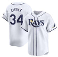 Tampa Bay Rays #34 aron Civale White Jereymy Home Limited Stitched Jersey