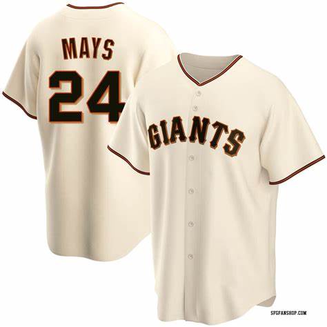 San Francisco Giants #24 Willie Mays Cream Jereymy Cool Base Stitched Jersey
