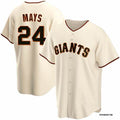 San Francisco Giants #24 Willie Mays Cream Jereymy Cool Base Stitched Jersey