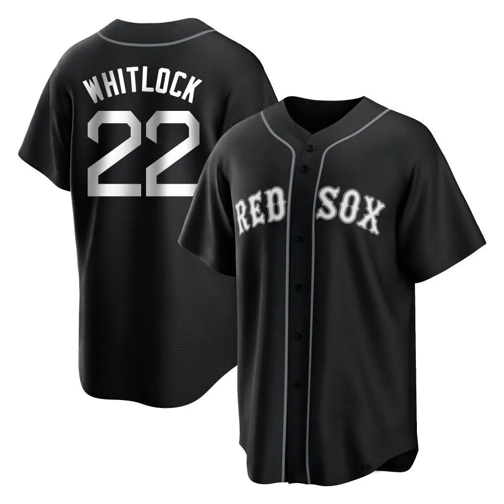 Boston Red Sox #22 Garrett Whitlock Player Black Jereymy Home Game Stitched Jerseys