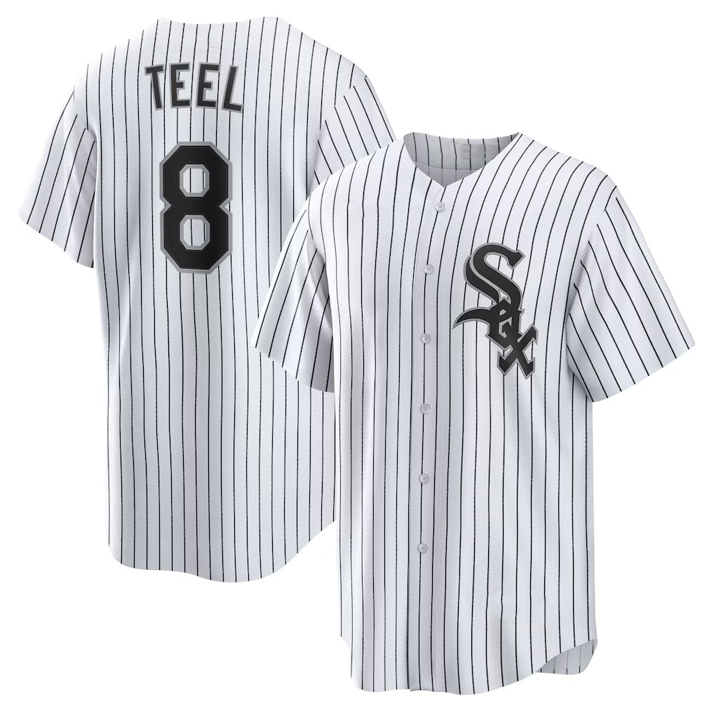 Chicago White Sox #8 Kyle Teel White Jereymy Home Replica Jersey