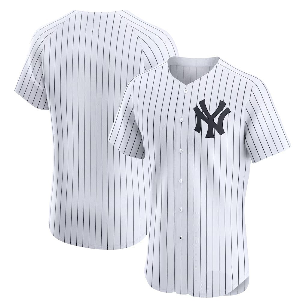 New York Yankees White Jereymy Home Elite Jersey