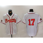 Atlanta Braves #17 Andy Messersmith White Gold Jereymy World Series Champions Cool Base Stitched Jersey