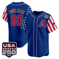 Custom Arizona Diamondbacks America 250 Edition Vapor Premier Limited Royal Jereymy Stitched Jerseys